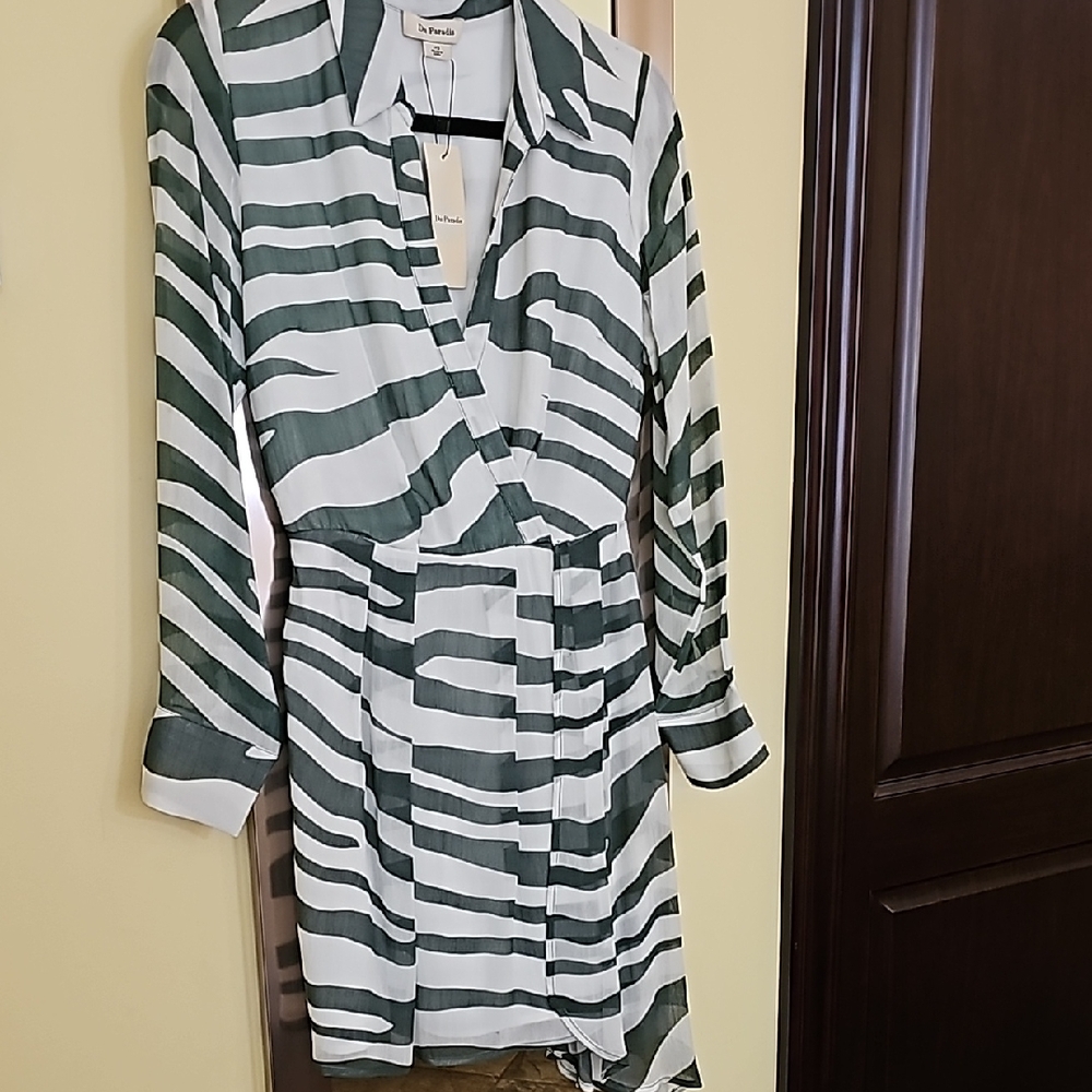 Zebra Print Wrap Dress
